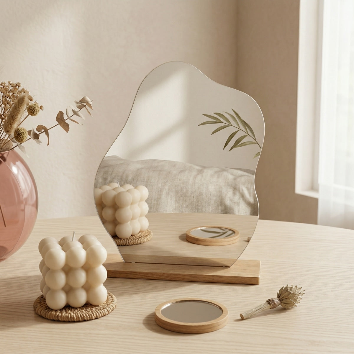 Haruto Freestanding Organic Mirror