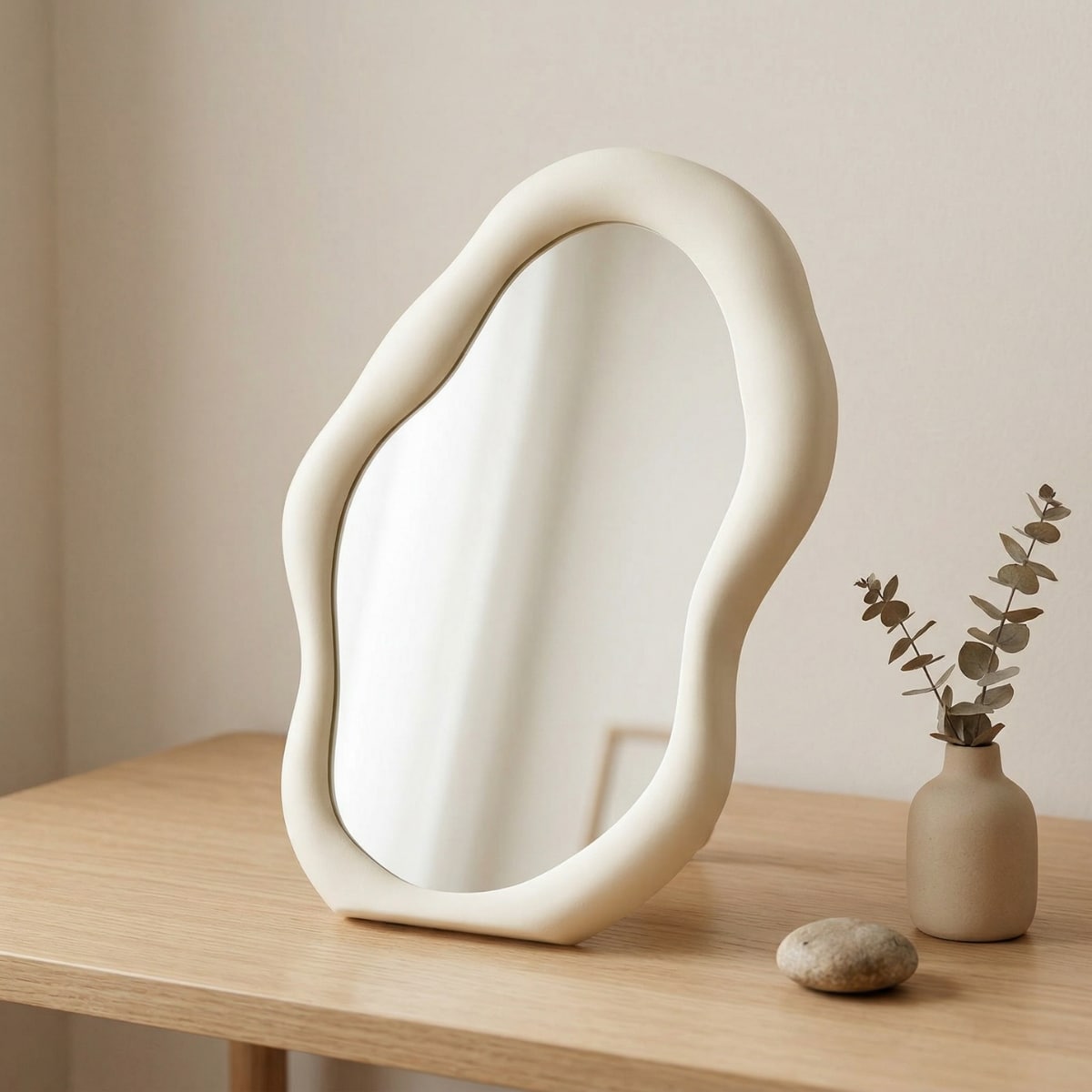 Riku Freestanding Organic Mirror