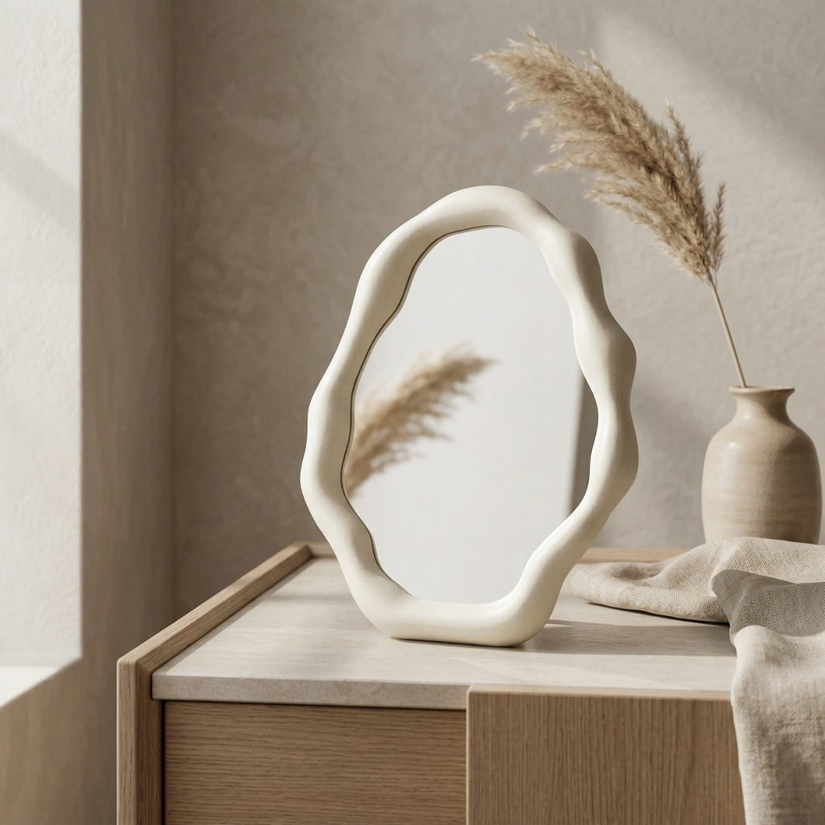 Suzu Freestanding Organic Mirror