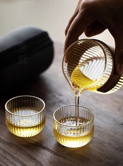 Renji Portable Glass Tea Set