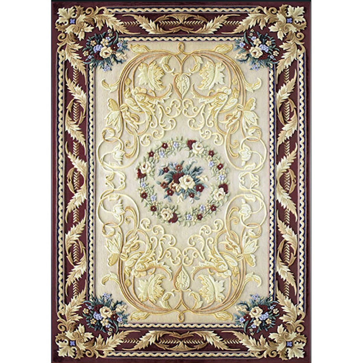 Aoi Hand-Tufted Wool Floral Rug