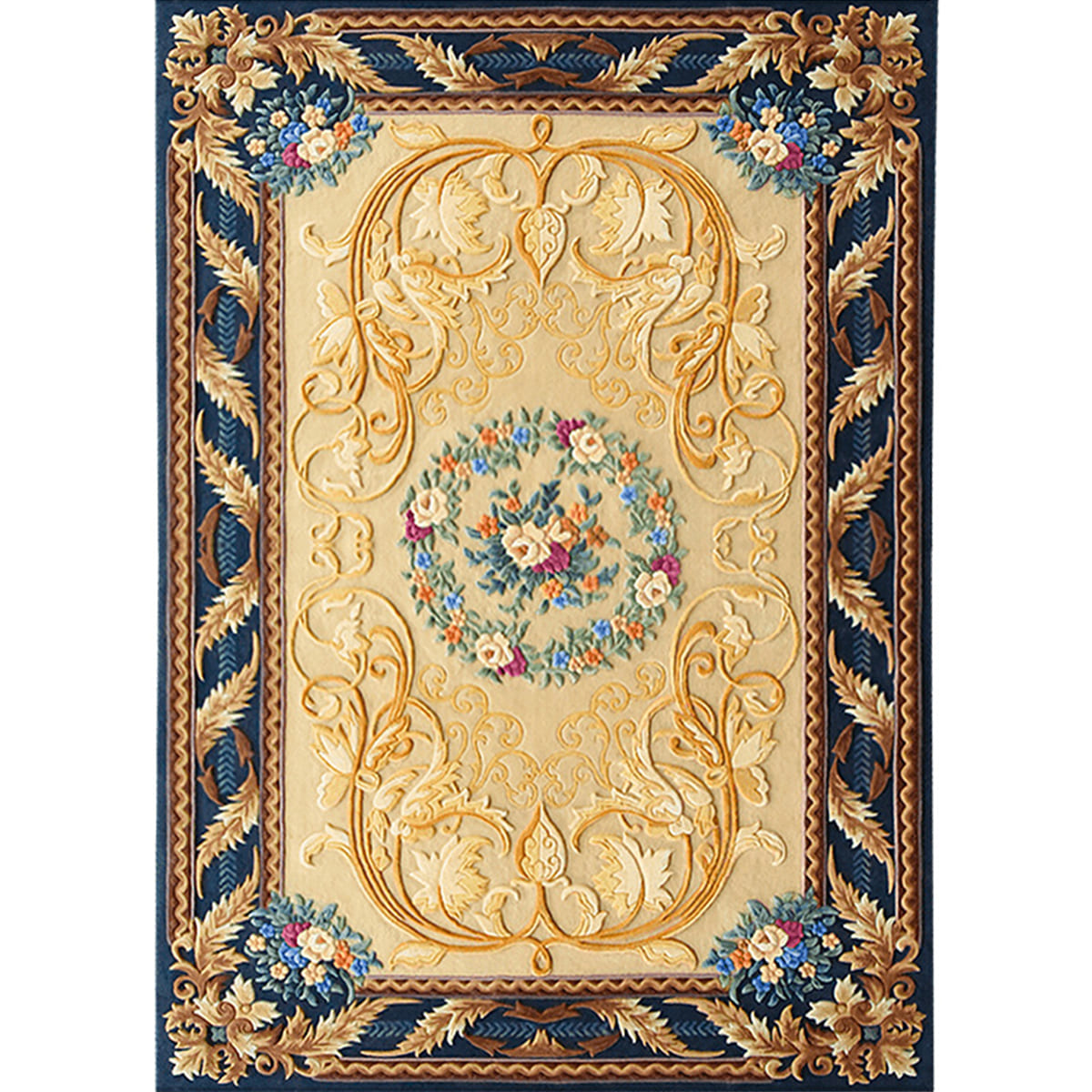 Aoi Hand-Tufted Wool Floral Rug