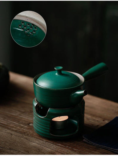Riku Hammer Pattern Glass Teapot