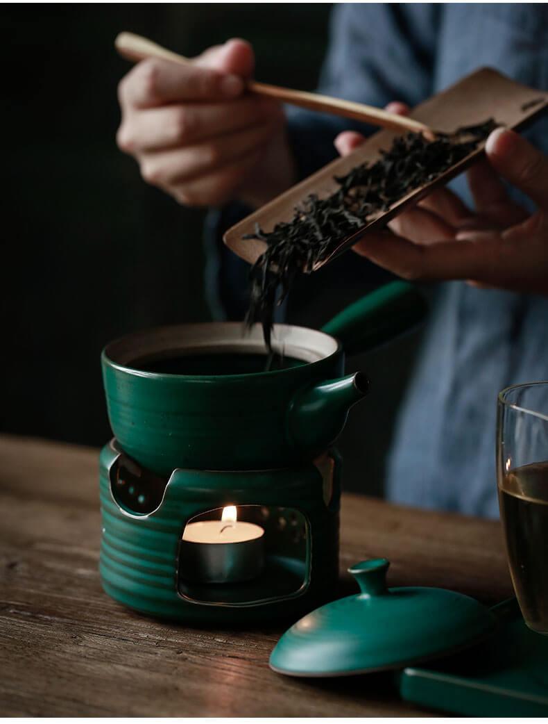 Riku Hammer Pattern Glass Teapot