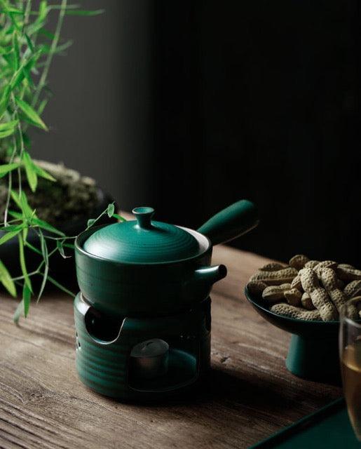 Riku Hammer Pattern Glass Teapot