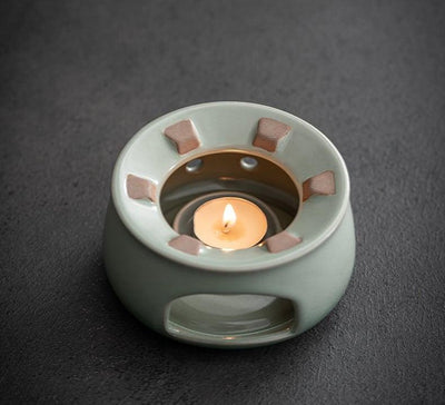 Akihiro Side Grip Teapot &amp; Candle Tea Warmer Set