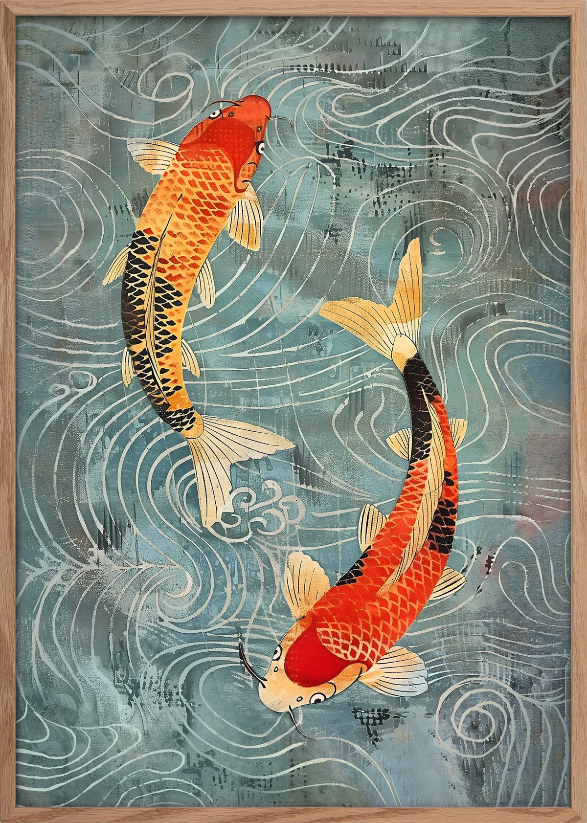Ryūsei Koi Art Print