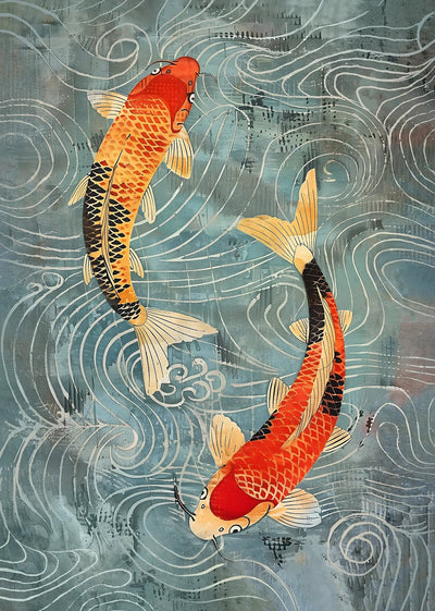 Ryūsei Koi Art Print