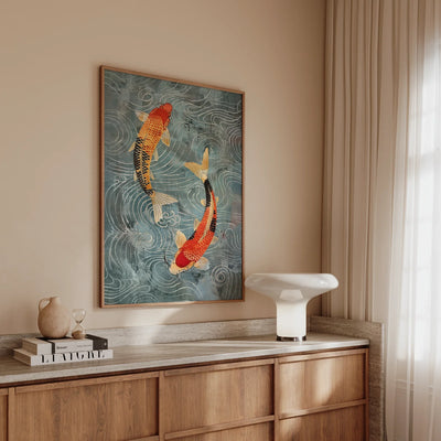 Ryūsei Koi Art Print
