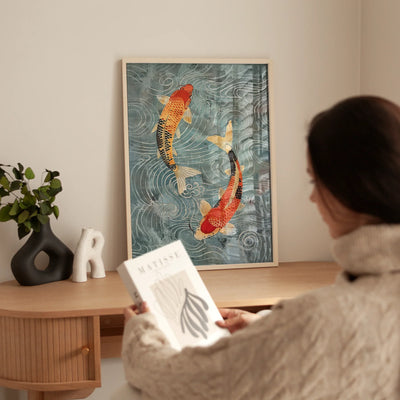 Ryūsei Koi Art Print