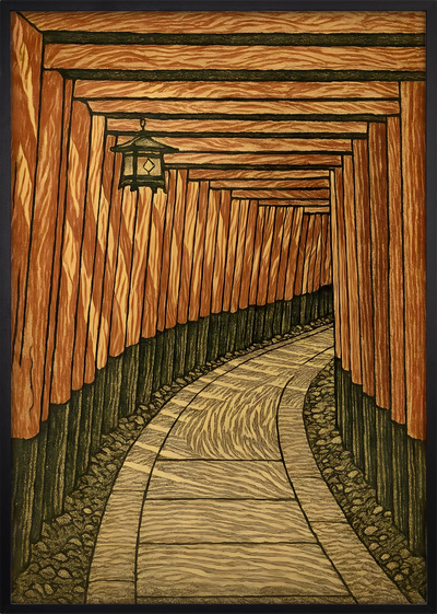 Akane Fushimi Torii Art Print