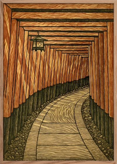 Akane Fushimi Torii Art Print
