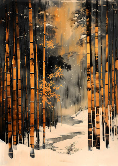 Yuki Bamboo Art Print