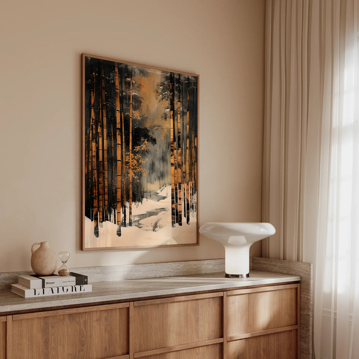 Yuki Bamboo Art Print