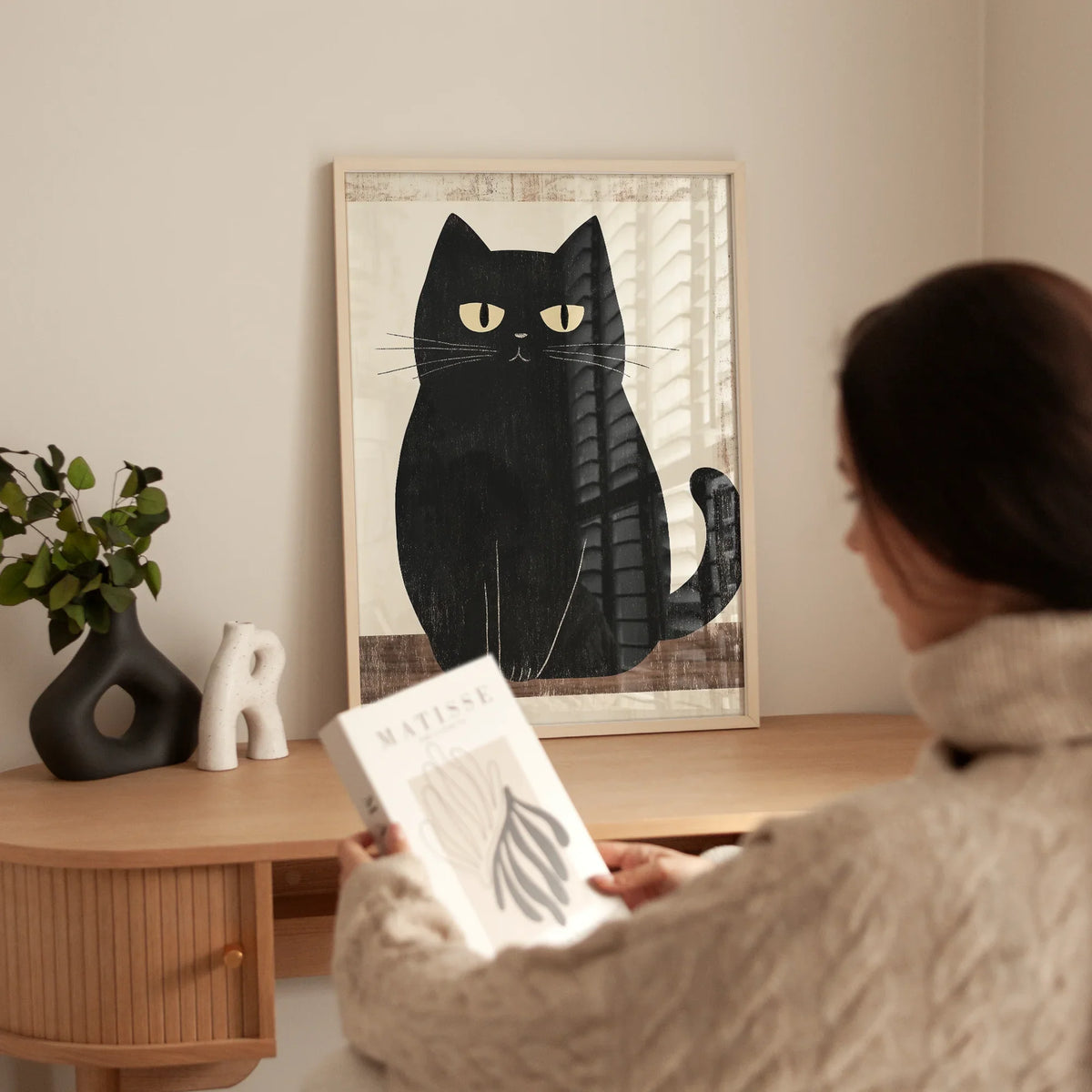 Yoru Neko Art Print