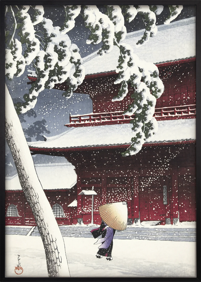 Yuki Zojoji Temple Art Print