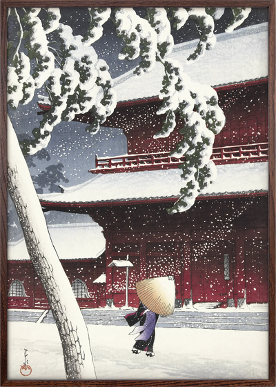 Yuki Zojoji Temple Art Print