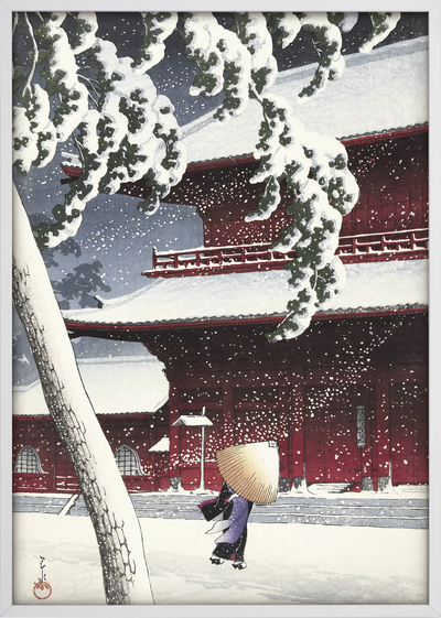 Yuki Zojoji Temple Art Print