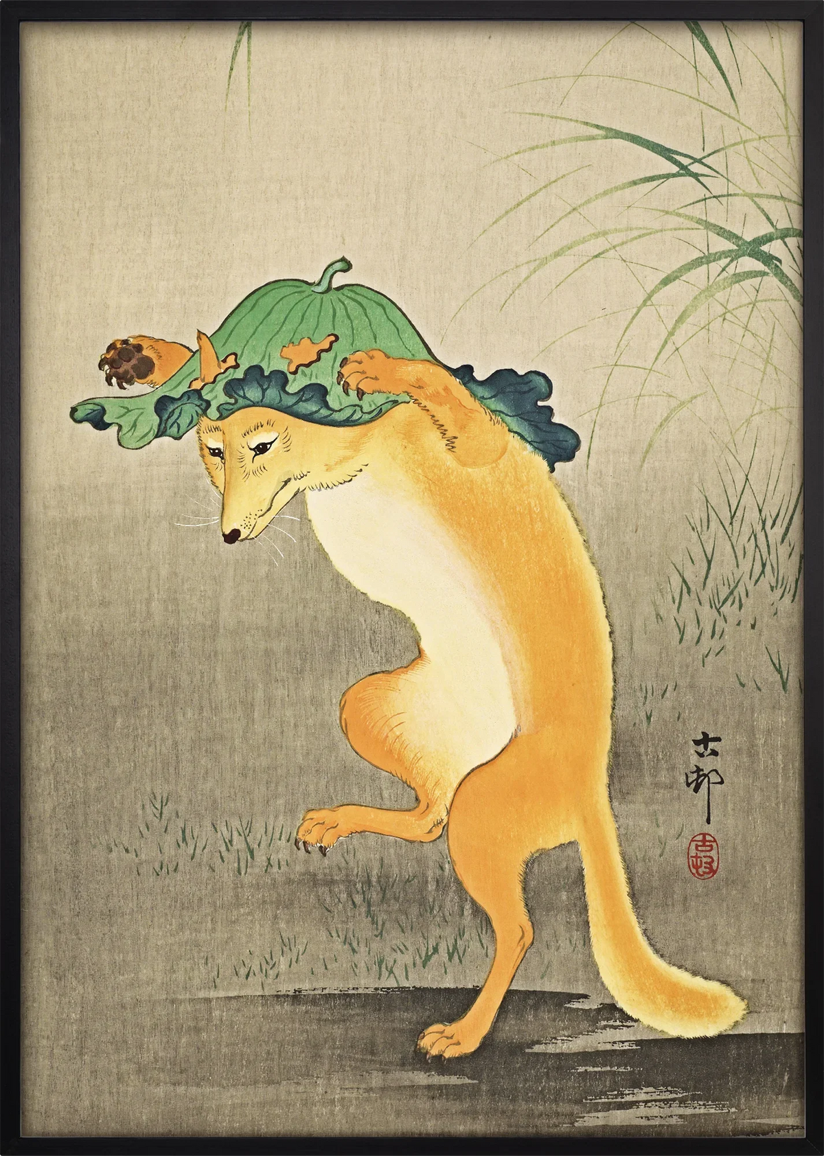 Kitsune Dance Art Print