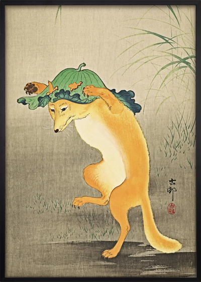 Kitsune Dance Art Print