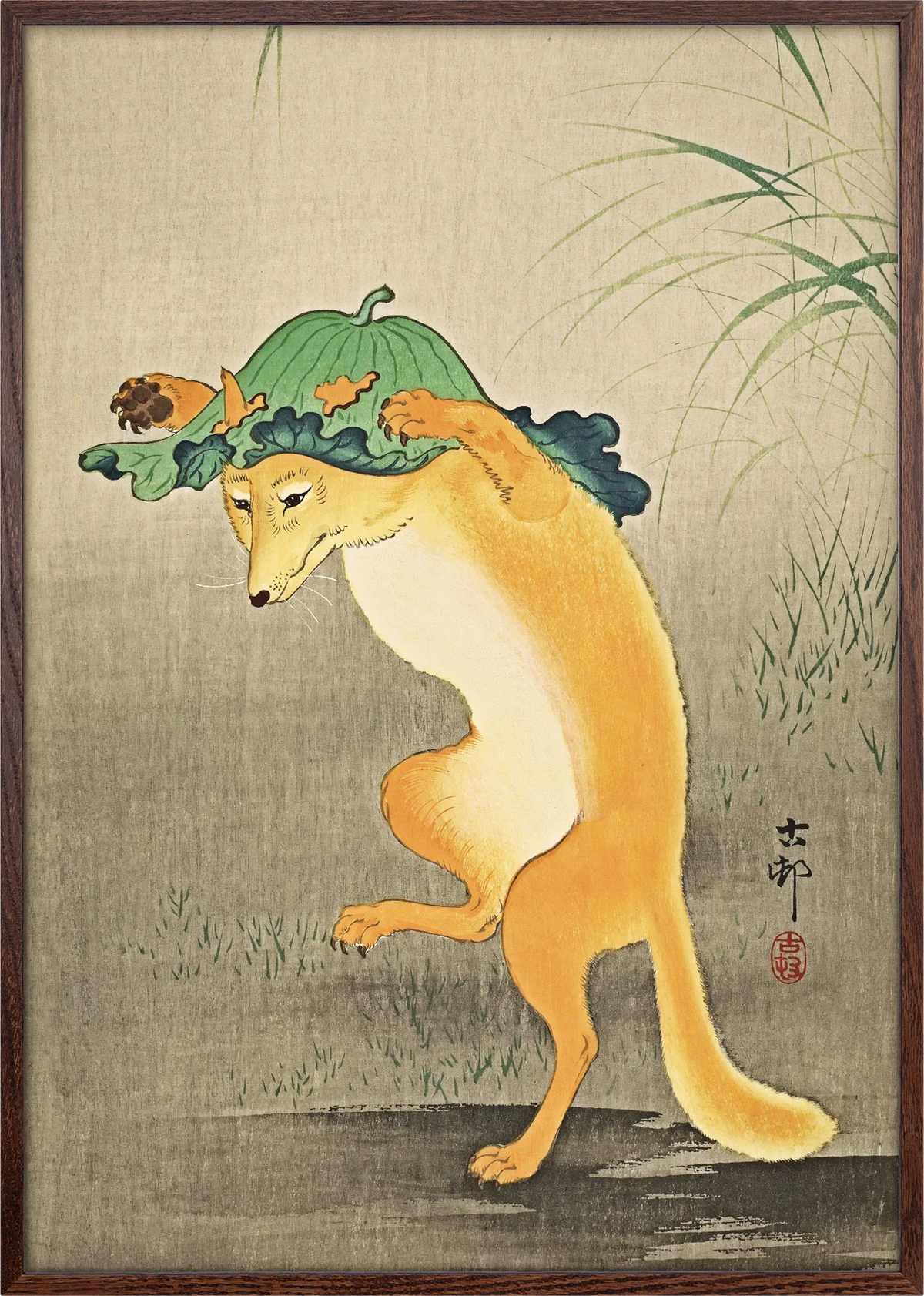 Kitsune Dance Art Print