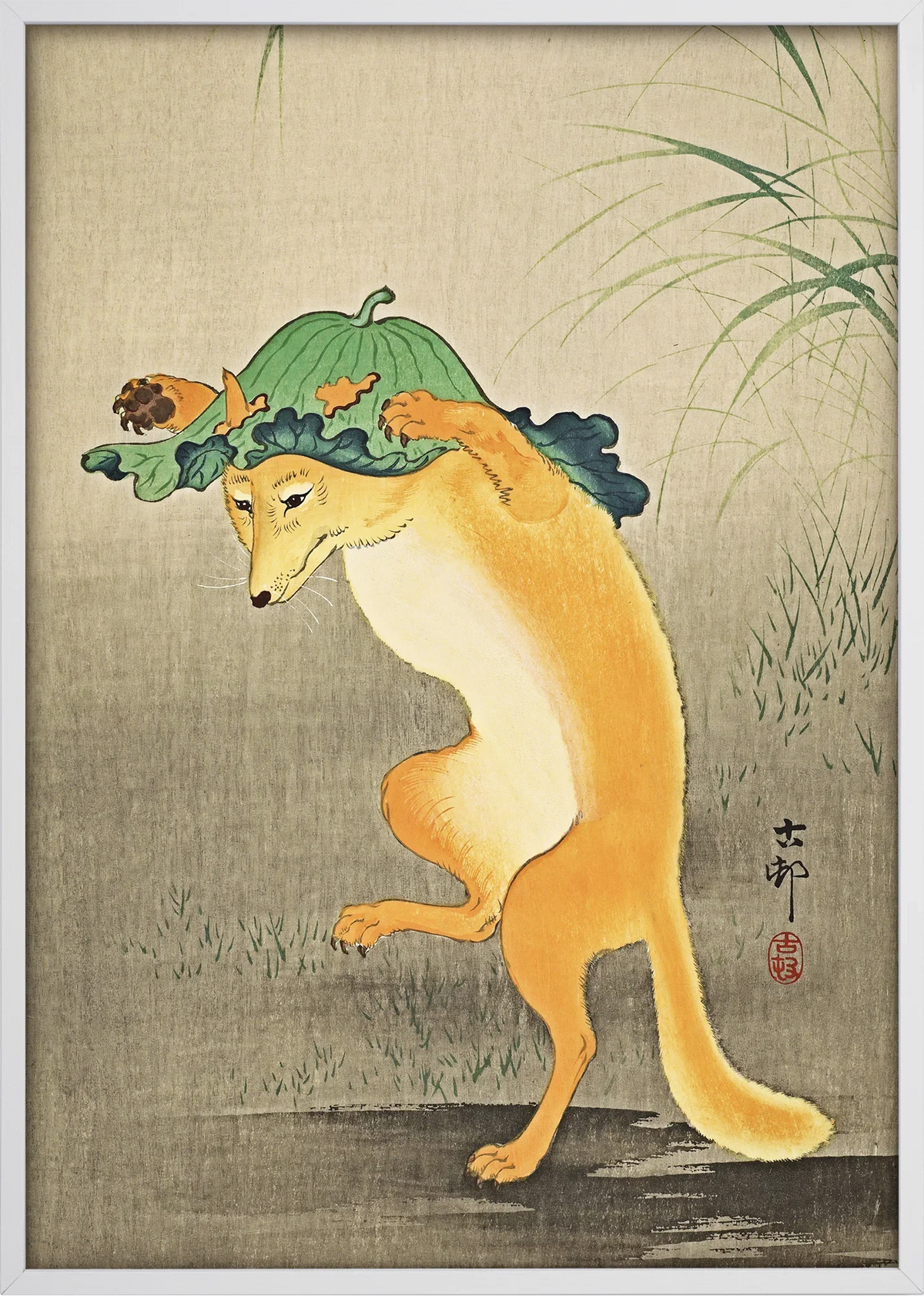 Kitsune Dance Art Print