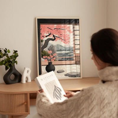 Akari Zen Garden Art Print