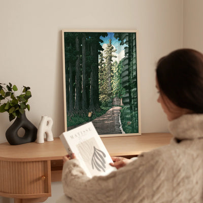 Nikko Cedar Path Art Print