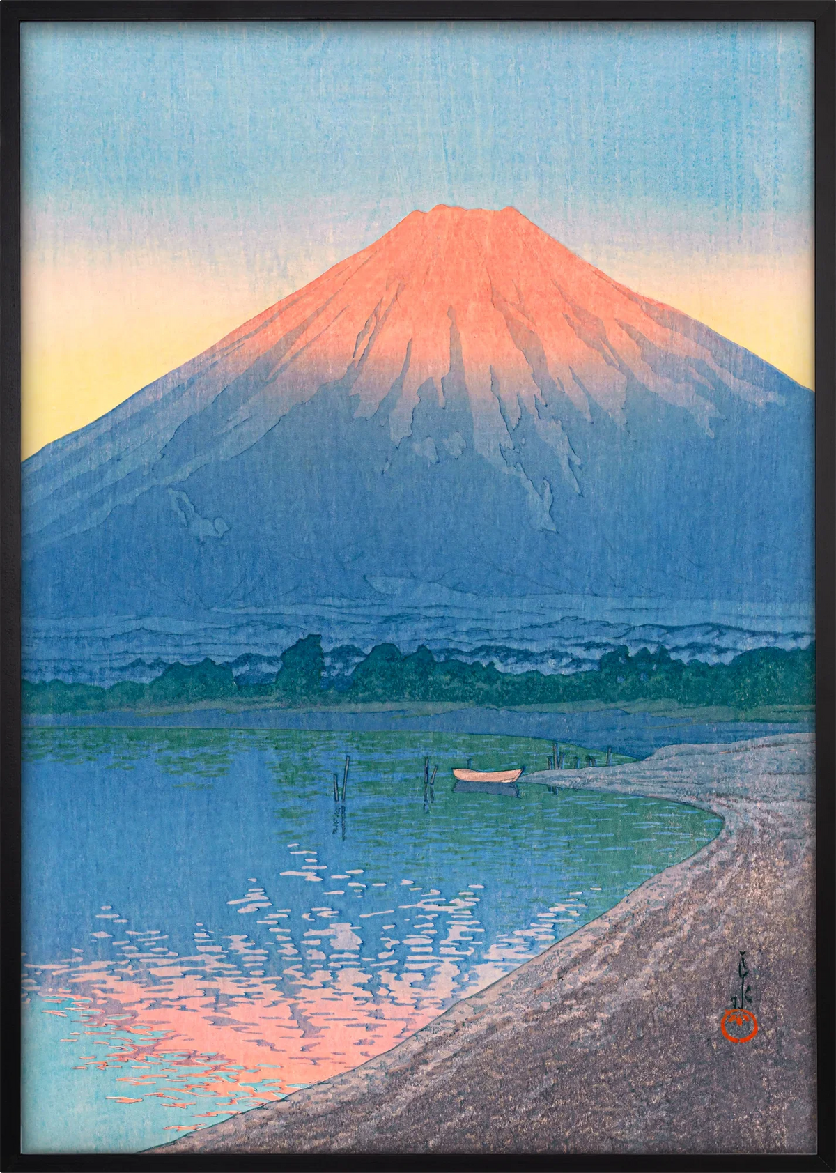 Asahi Fuji Lake Art Print