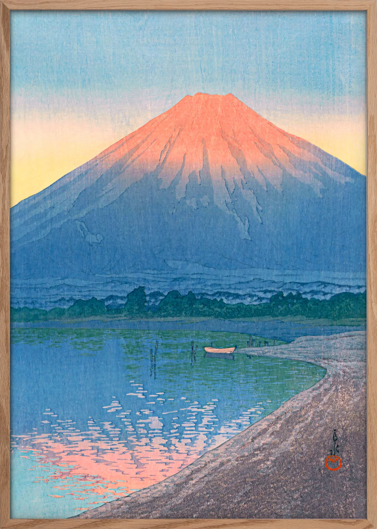 Asahi Fuji Lake Art Print