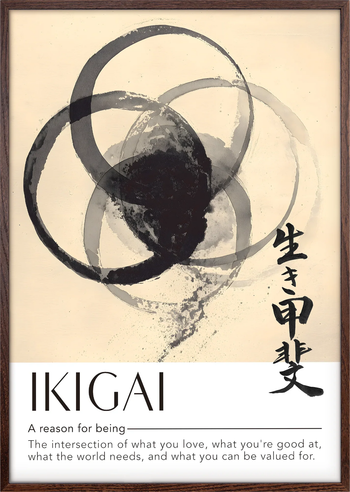 Kokoro Ink Circle Art Print