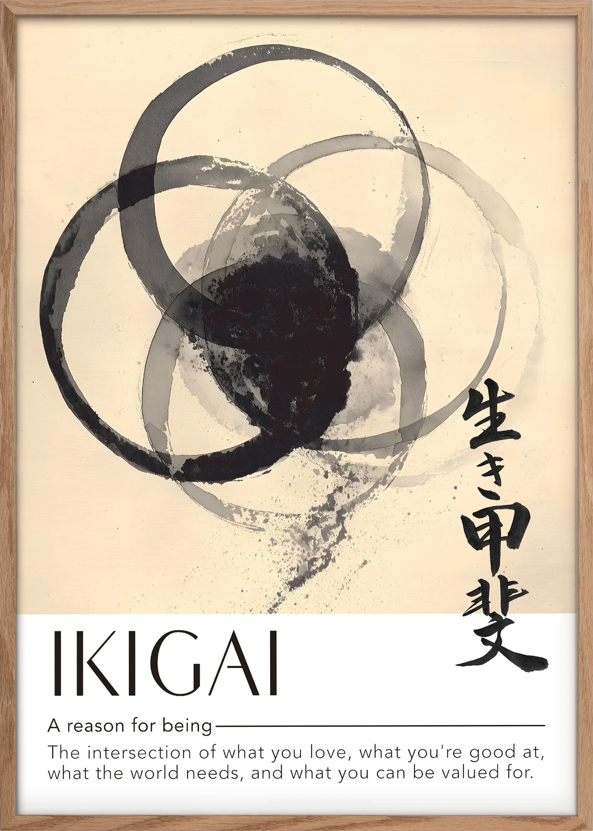 Kokoro Ink Circle Art Print