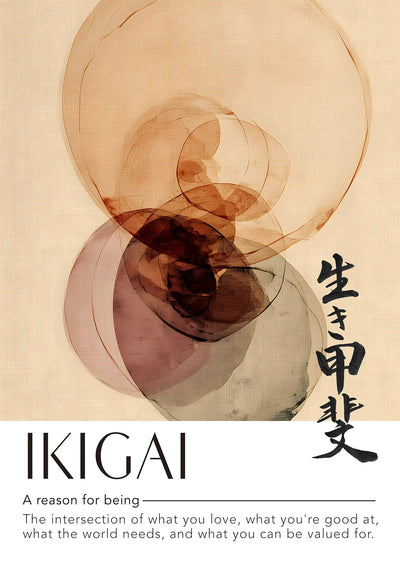 Ikigai Circle Art Print