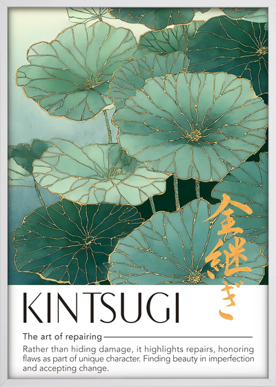 Kintsugi Lotus Art Print