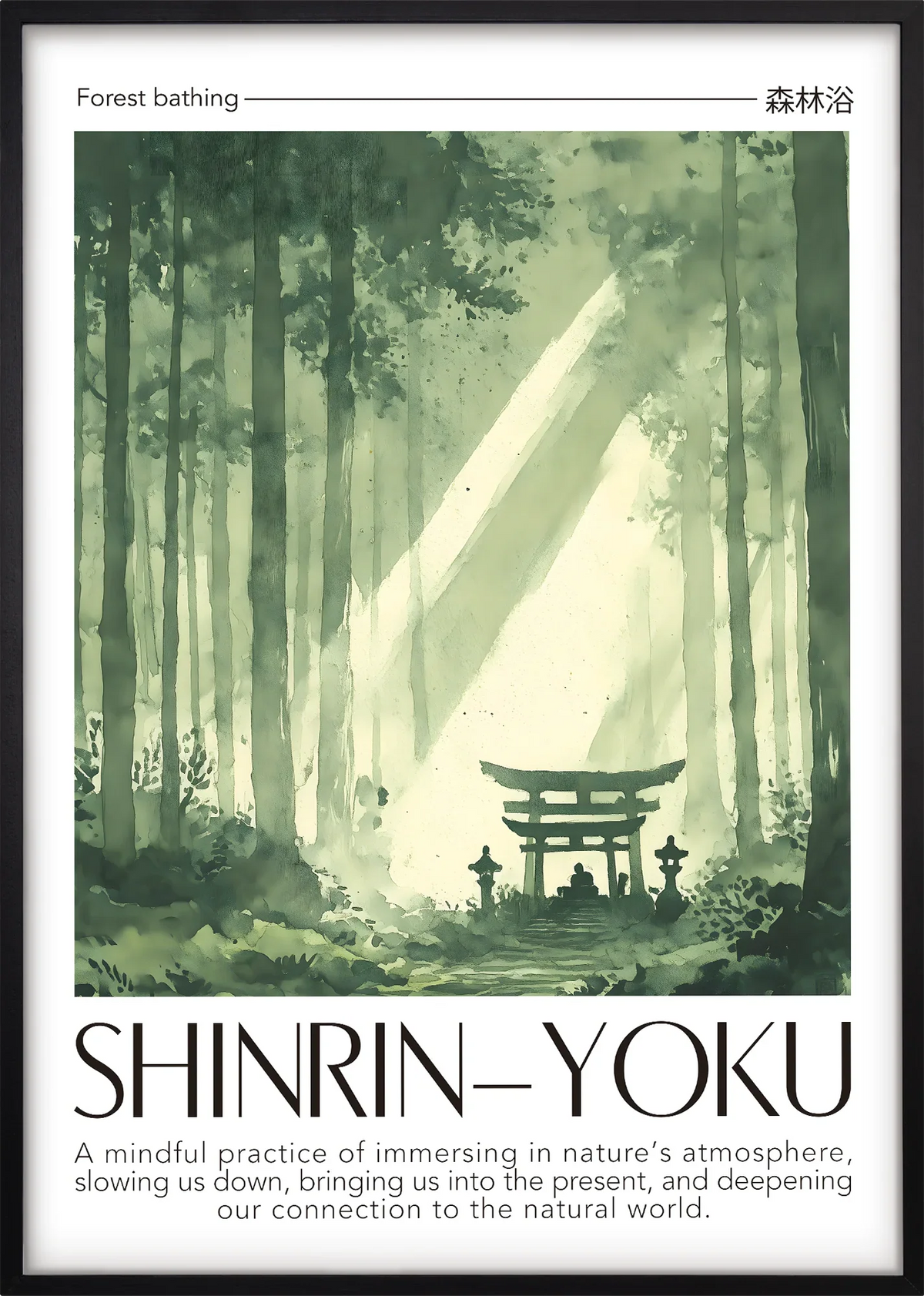 Komorebi Torii Art Print