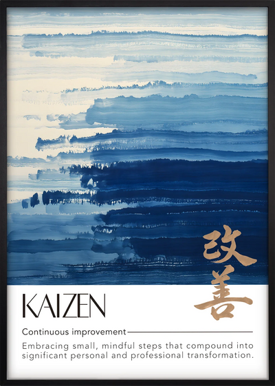 Kaizen Blue Art Print