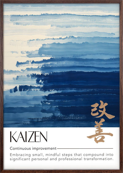 Kaizen Blue Art Print