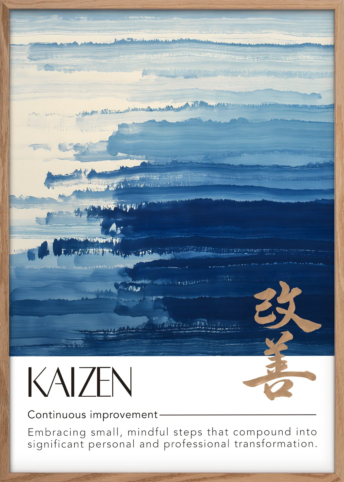 Kaizen Blue Art Print