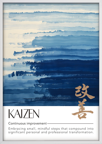 Kaizen Blue Art Print