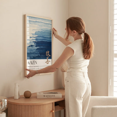 Kaizen Blue Art Print