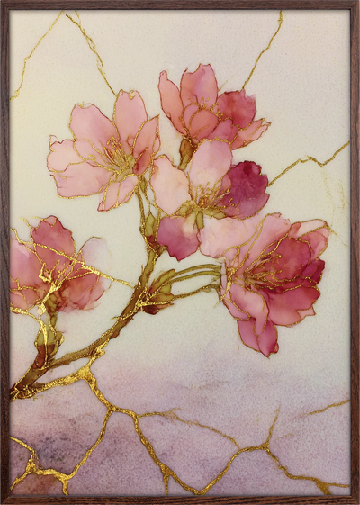 Sakura Kintsugi Art Print
