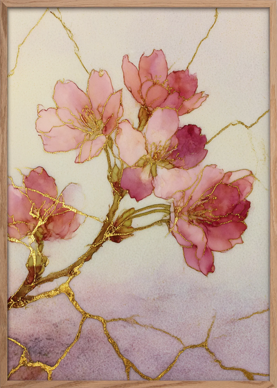 Sakura Kintsugi Art Print