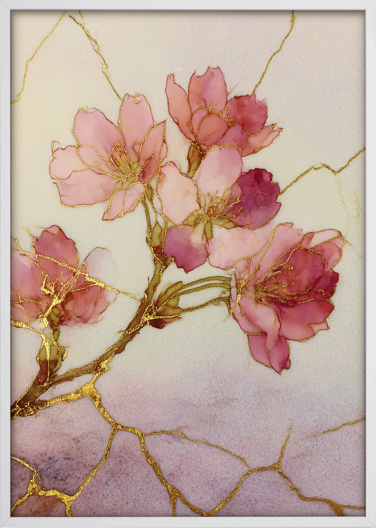 Sakura Kintsugi Art Print