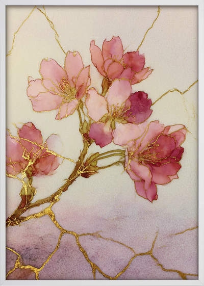 Sakura Kintsugi Art Print