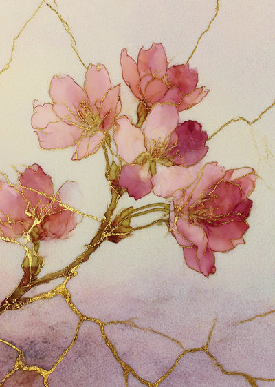 Sakura Kintsugi Art Print
