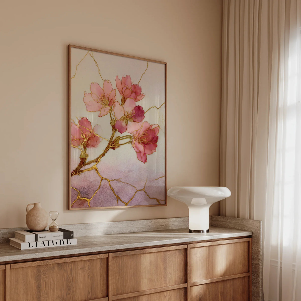 Sakura Kintsugi Art Print