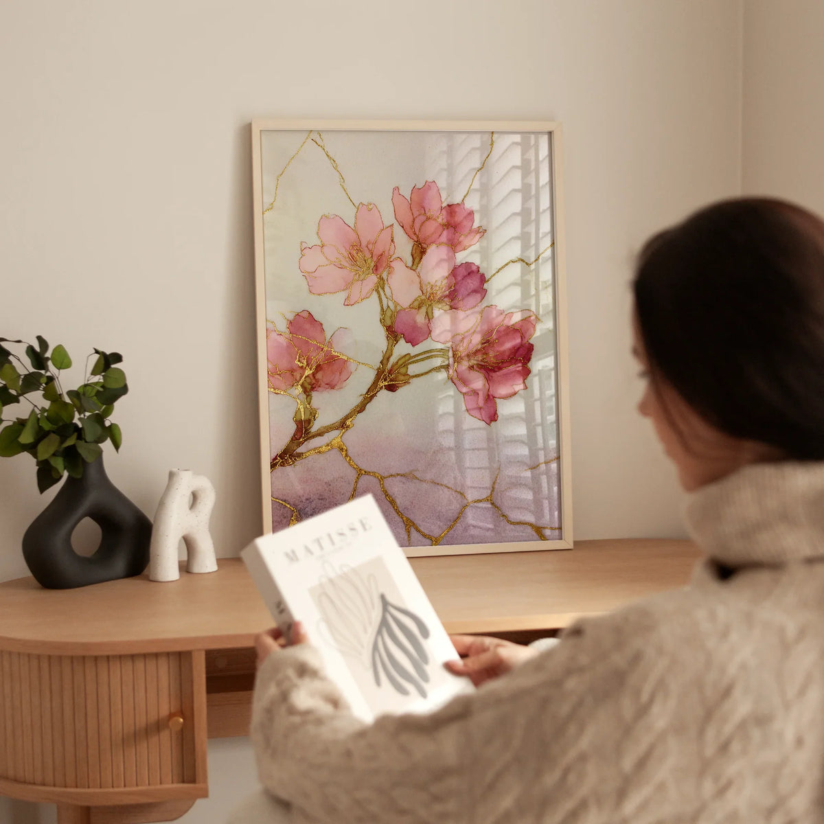 Sakura Kintsugi Art Print