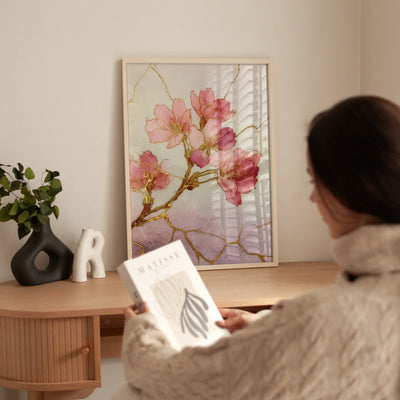 Sakura Kintsugi Art Print