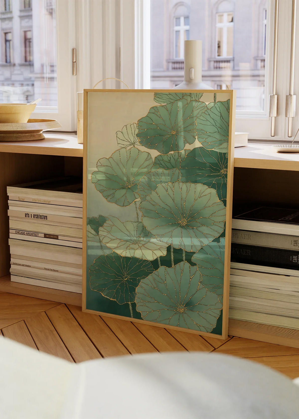 Kintsugi Lotus Art Print