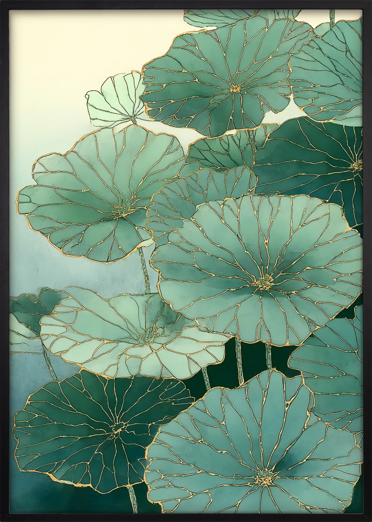 Kintsugi Lotus Art Print